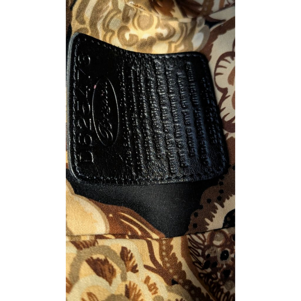 Women's Brighton Black Croc Embossed Satchel One Size - Picture 9 of 14